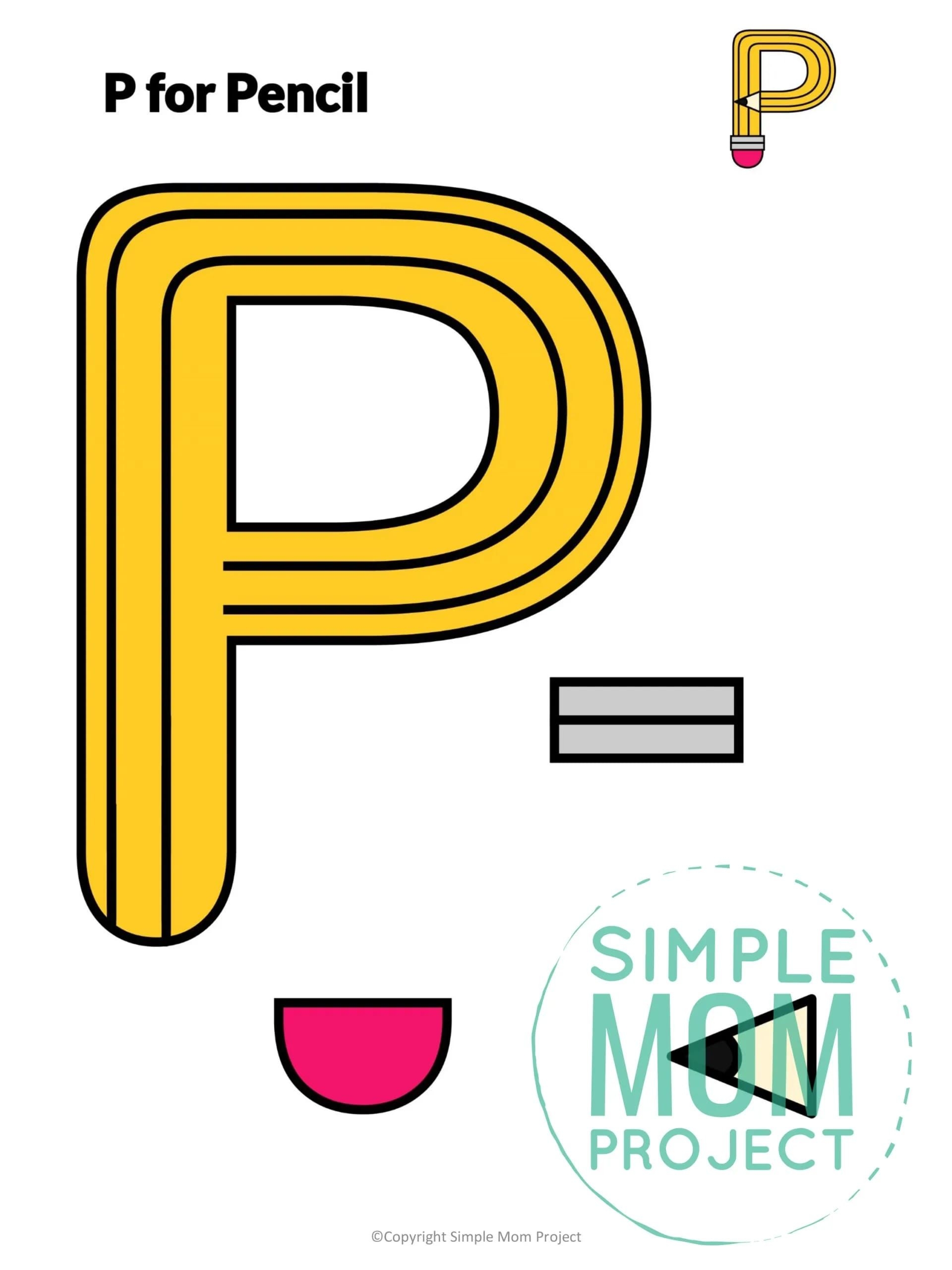 Letter P Template Printable