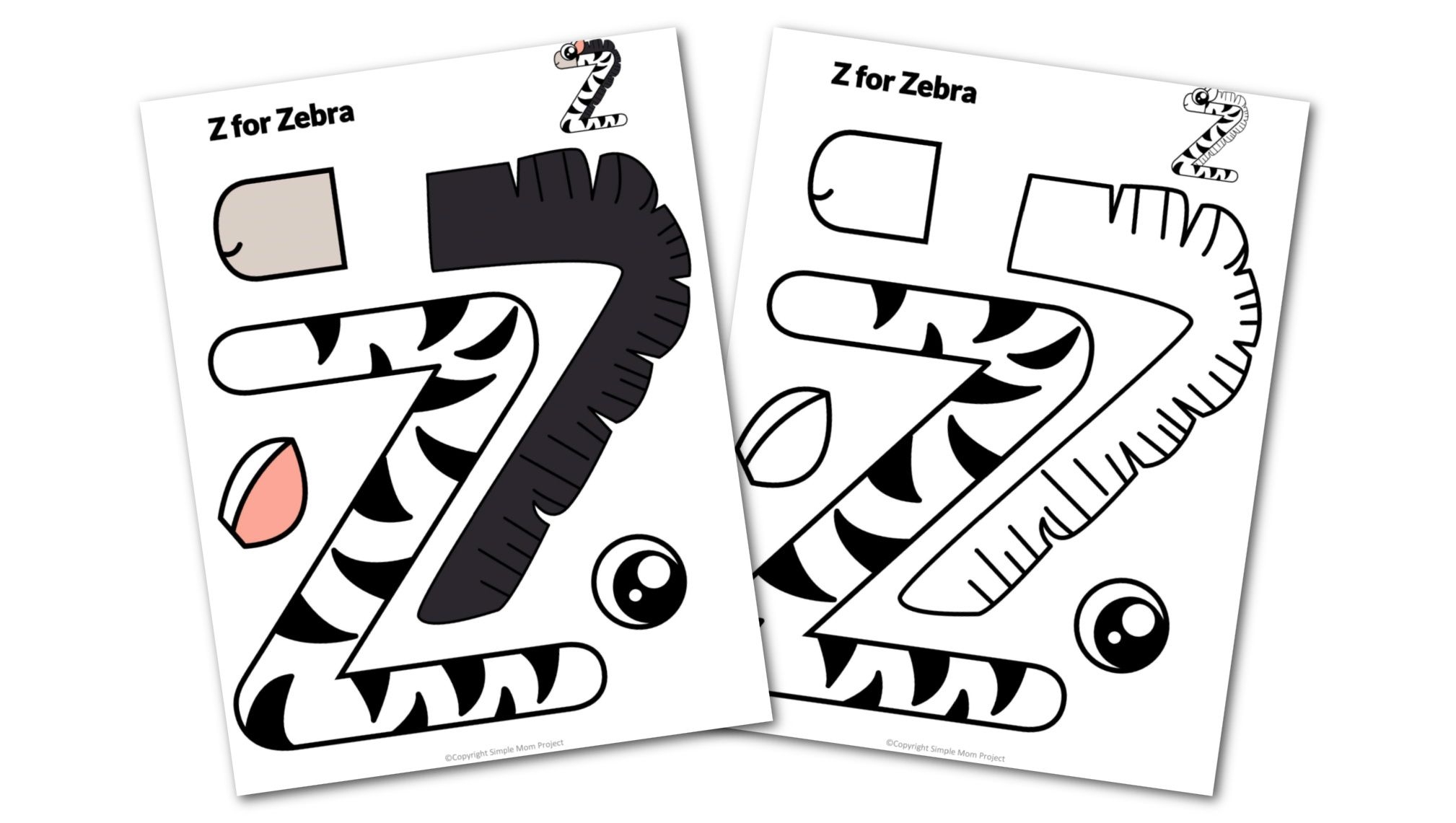 Letter Z Template Printable