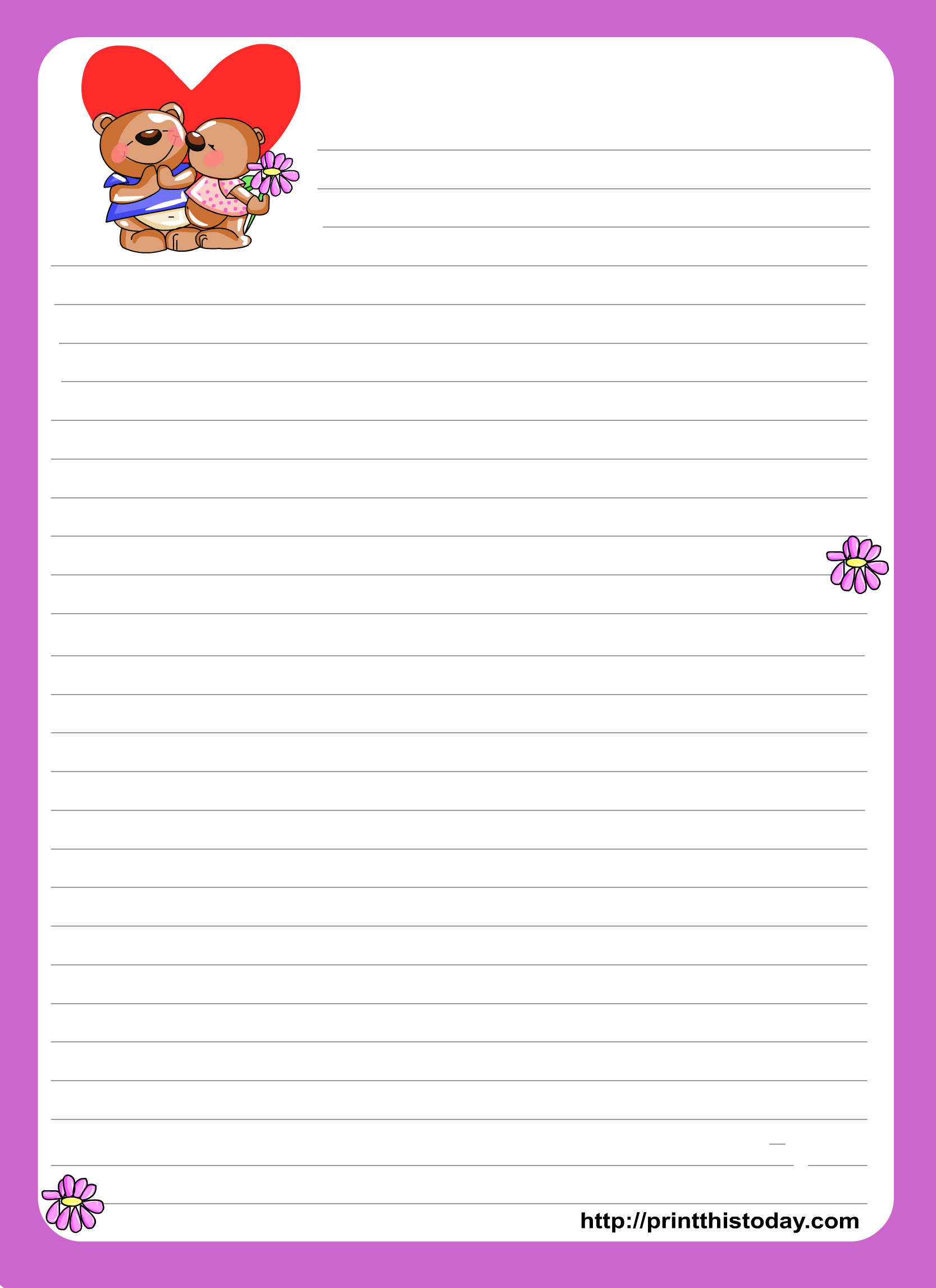 Love Letter Template Printable