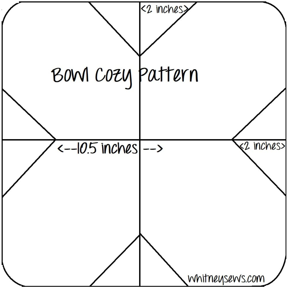 Free Printable Microwave Bowl Cozy Template