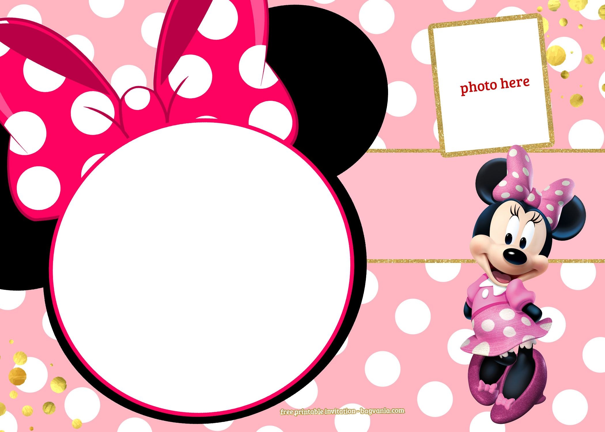 Printable Minnie Mouse Template