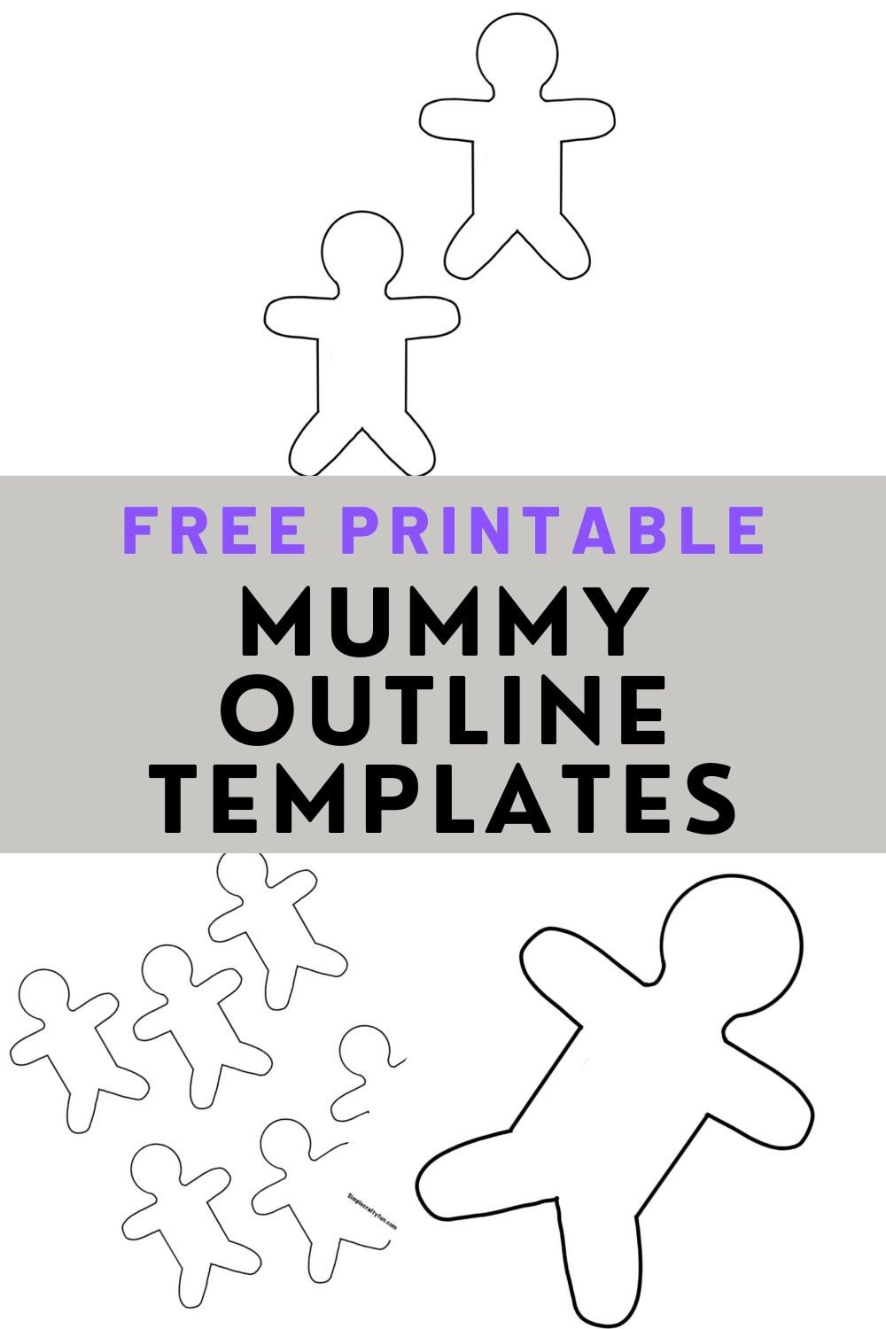 Printable Mummy Cut Out Template