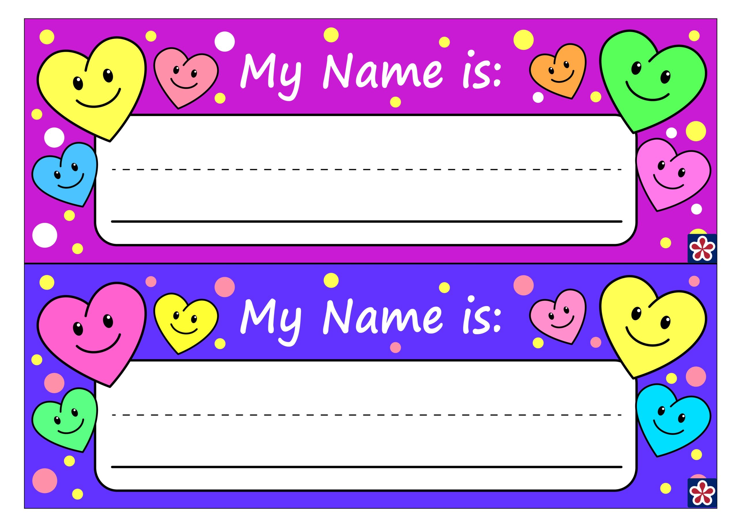 Free Printable Name Badge Template