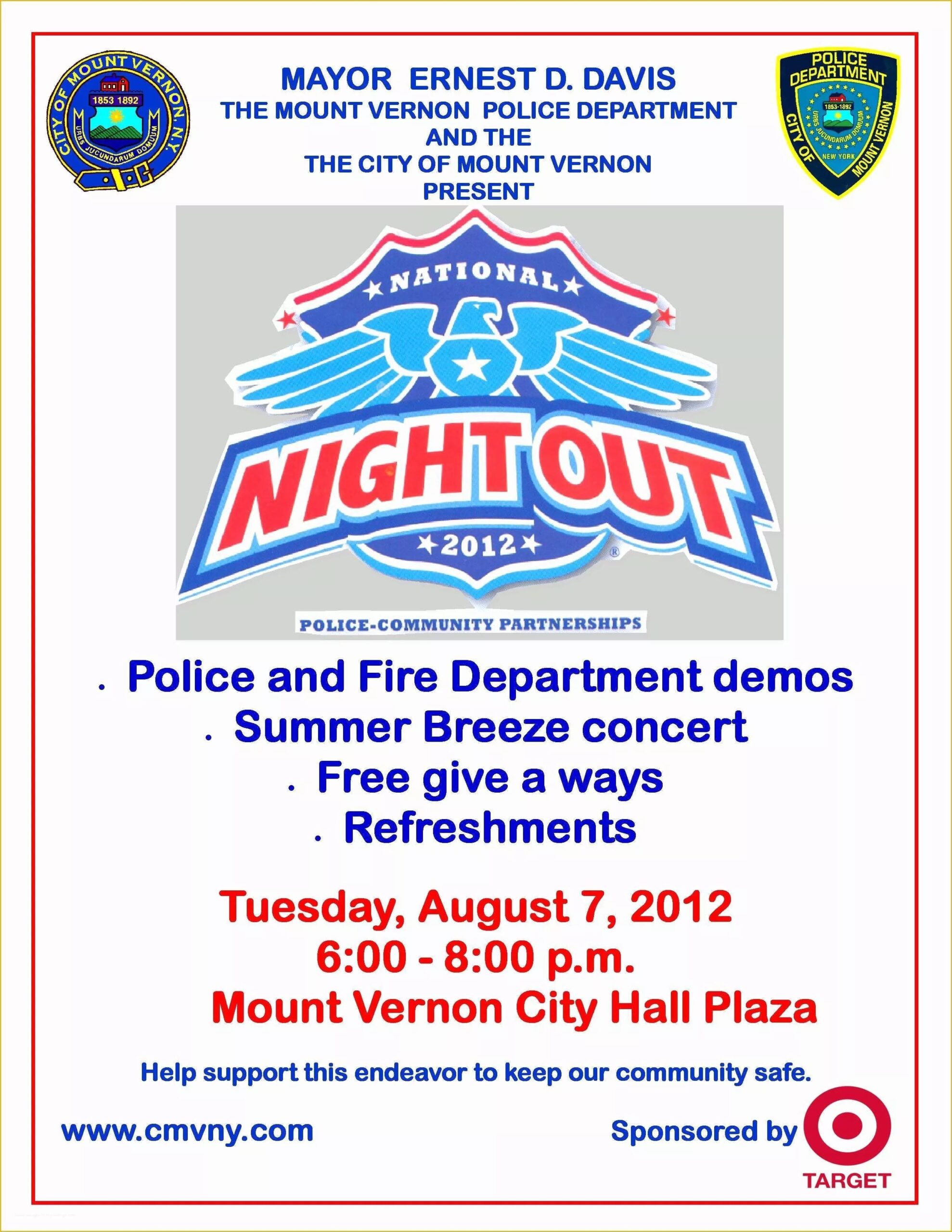 Free Printable National Night Out Flyer Template