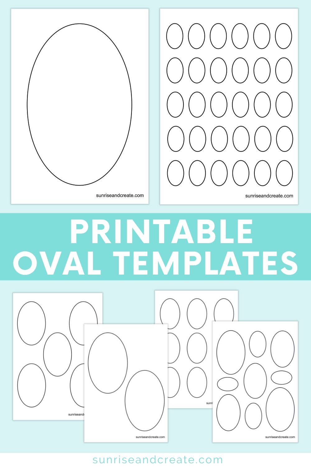 Free Printable Oval Templates Sunrise And Create