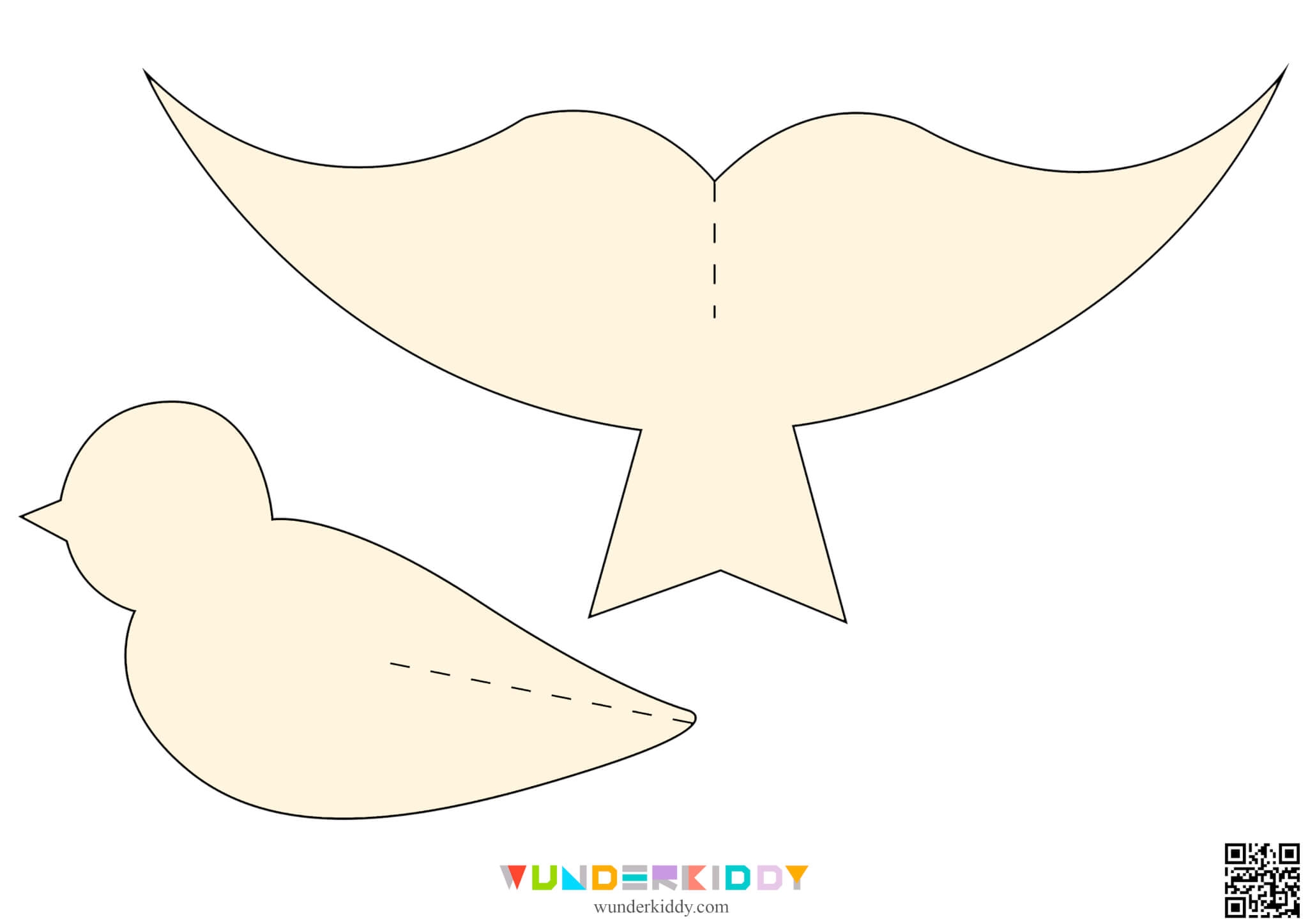Free Printable Paper Craft Birds Template DIY For Kids