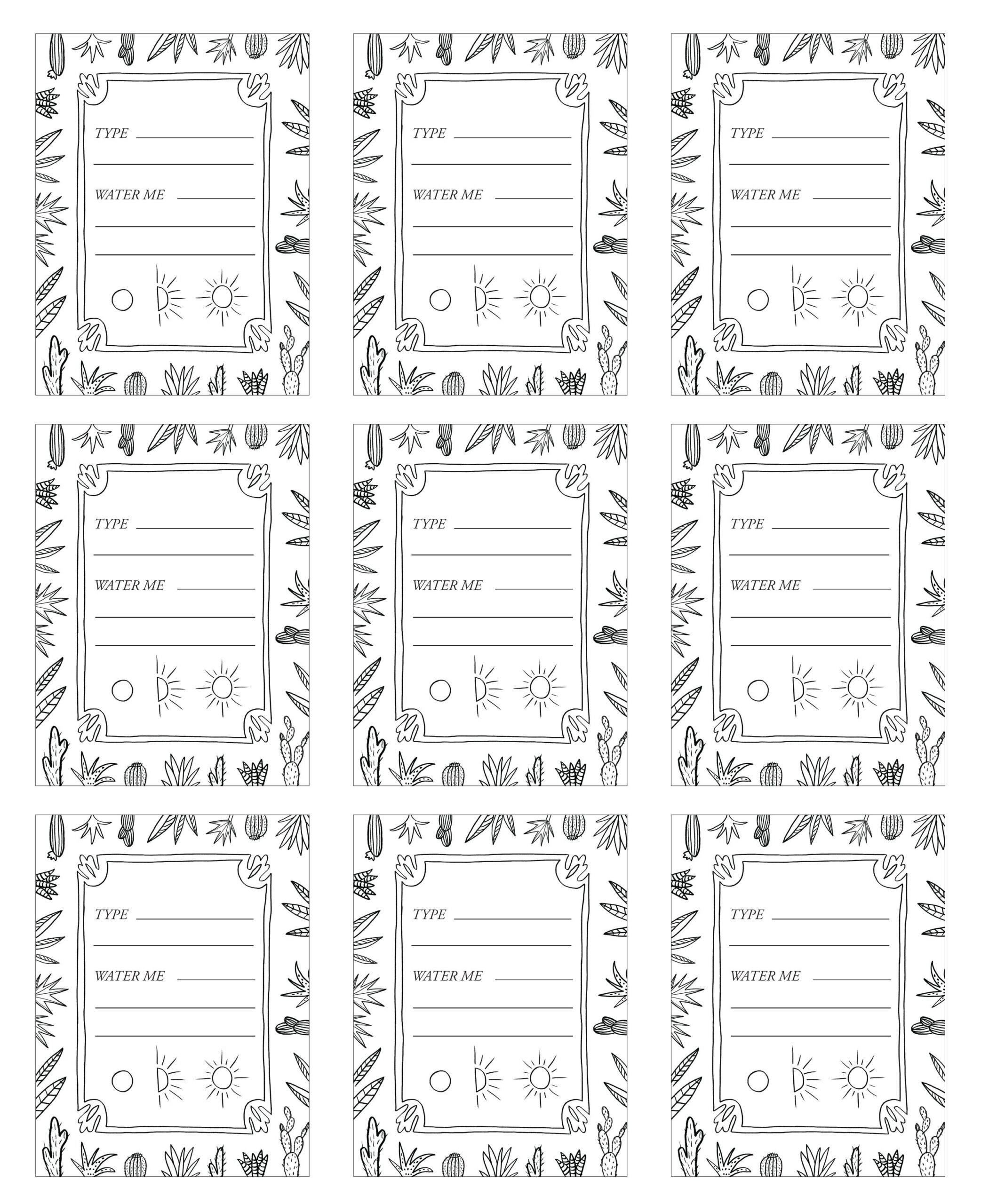 Free Printable Plant Labels Template Printable Templates Free