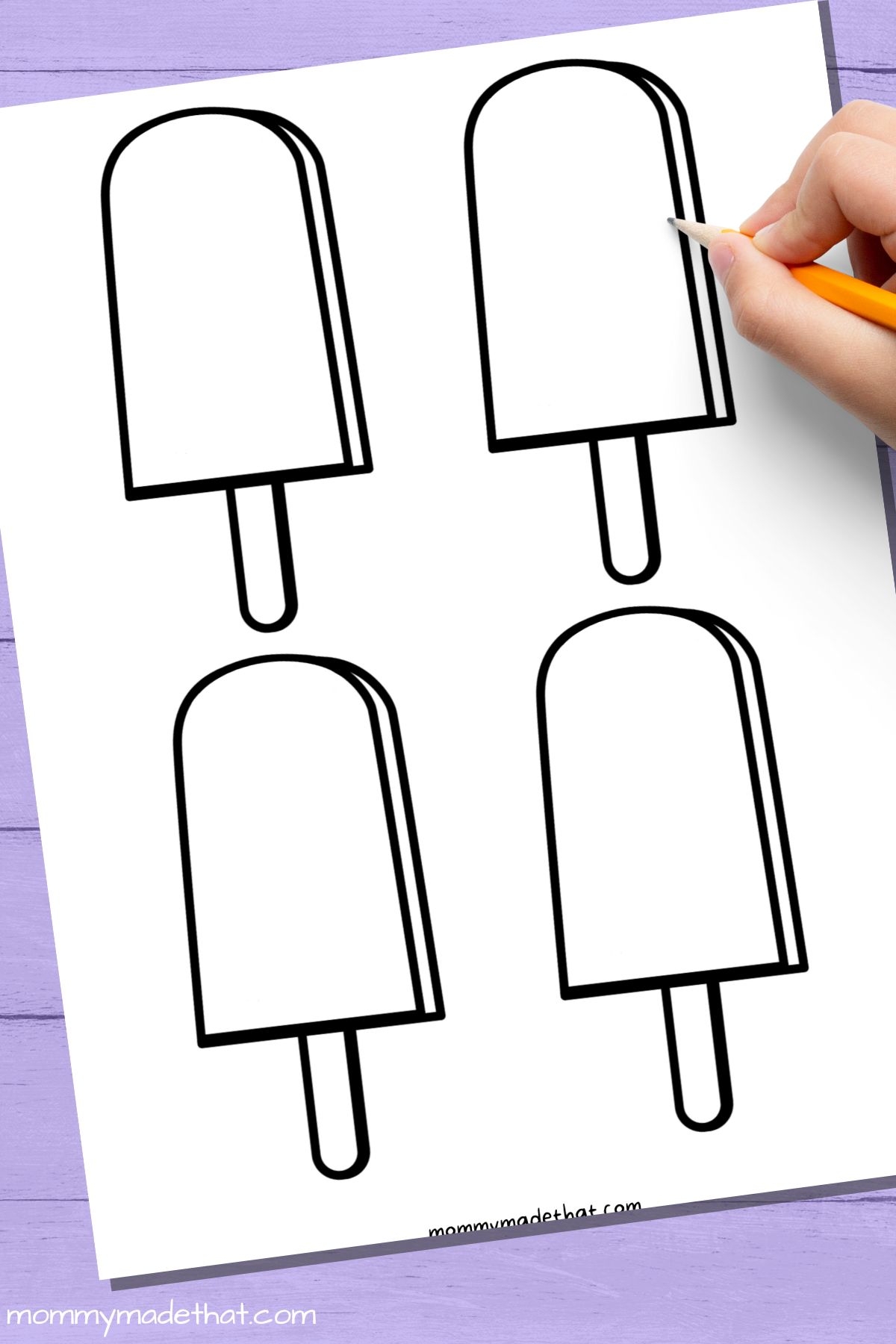 Free Printable Popsicle Template