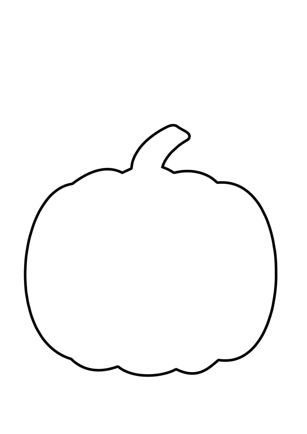 Pumpkin Outline Template Printable