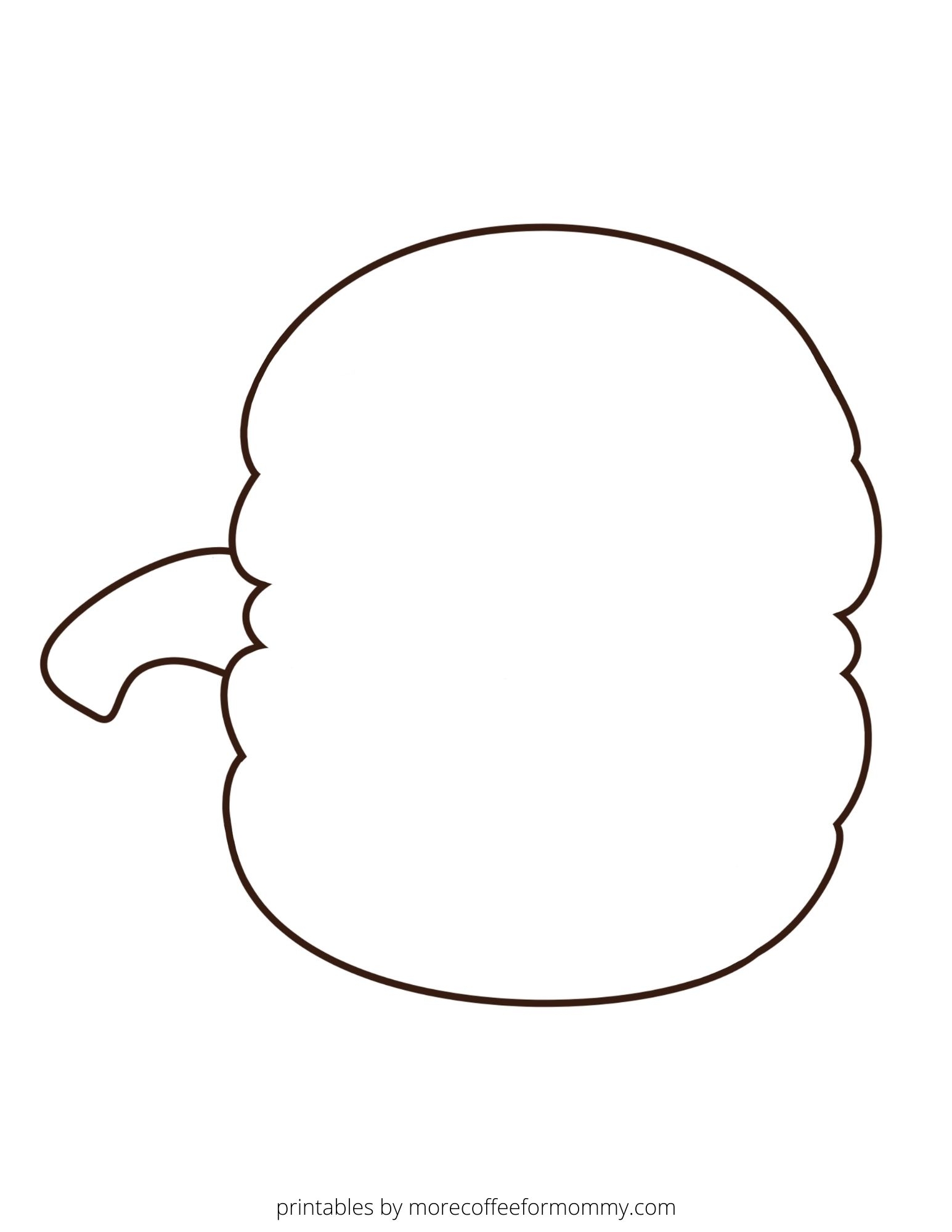 Pumpkin Outline Template Printable