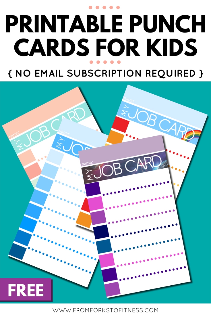 Editable Free Printable Punch Card Template