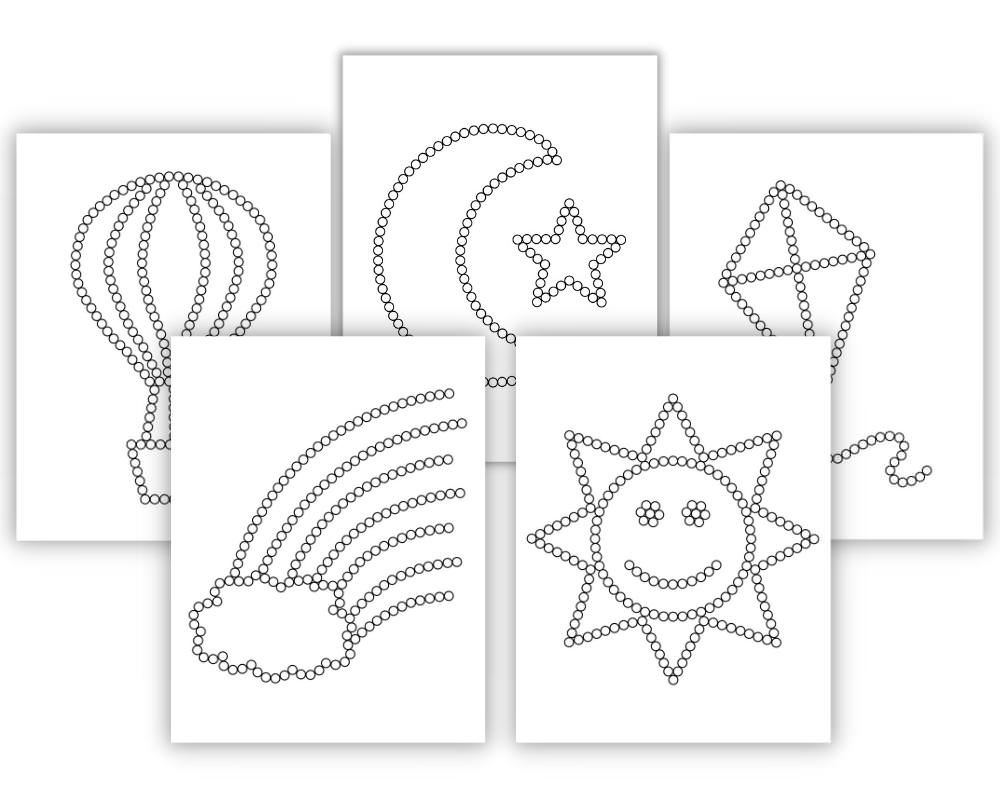 Printable Q Tip Painting Templates