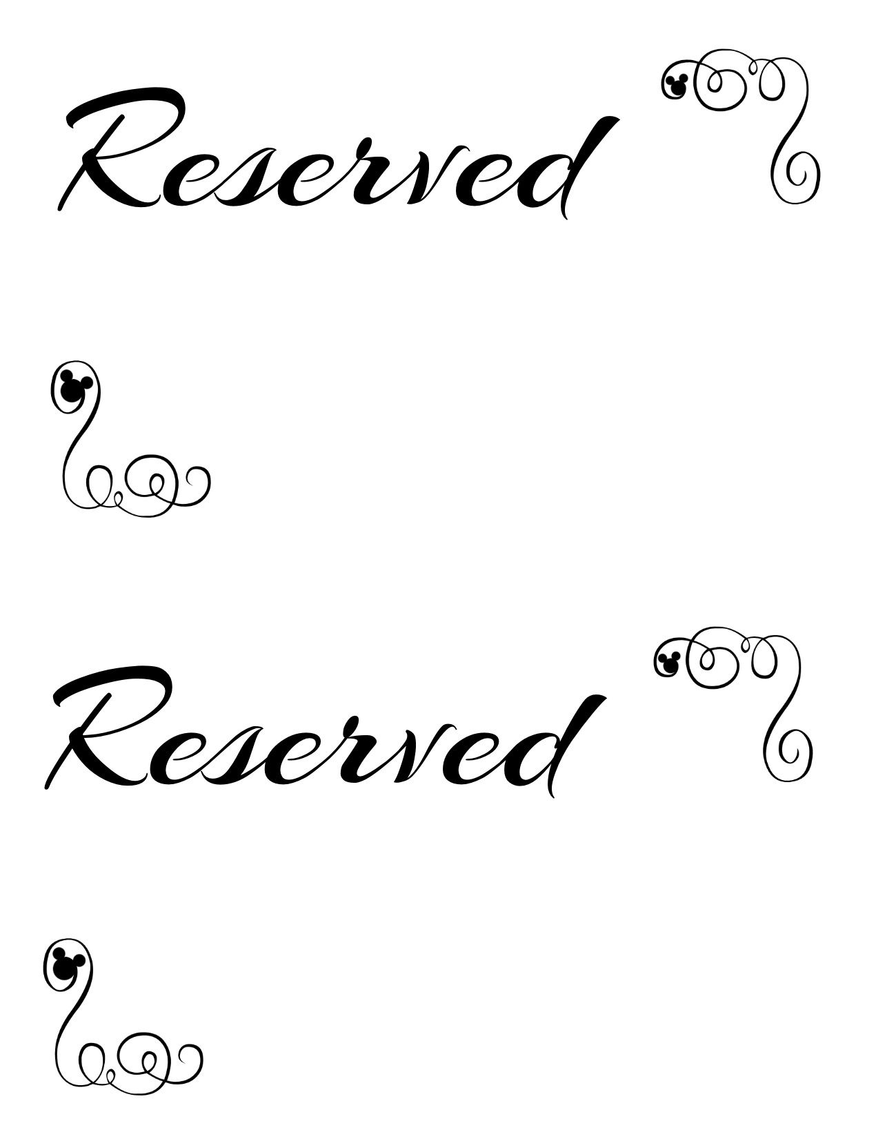 Free Printable Reserved Seating Signs For Your Wedding Ceremony Seating Sign Wedding Ceremony Seating Reserved Seating