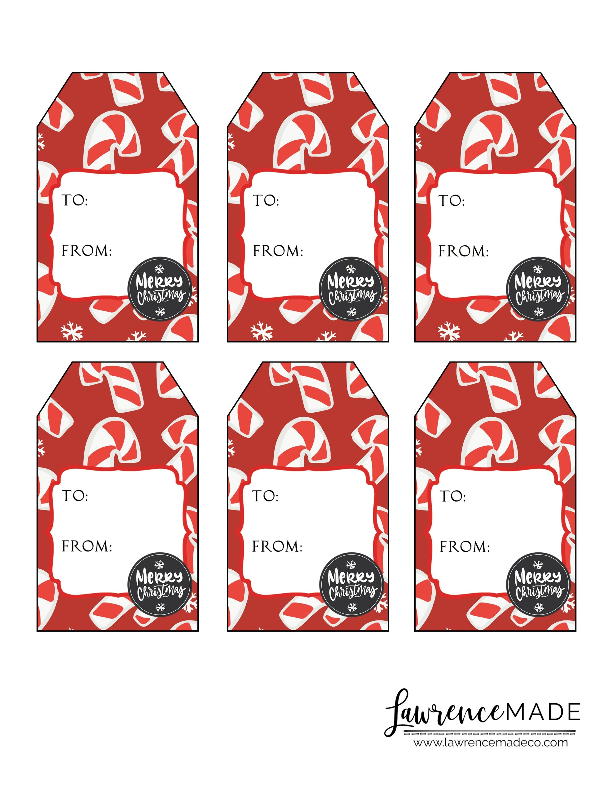 Free Printable Candy Cane Gram Template
