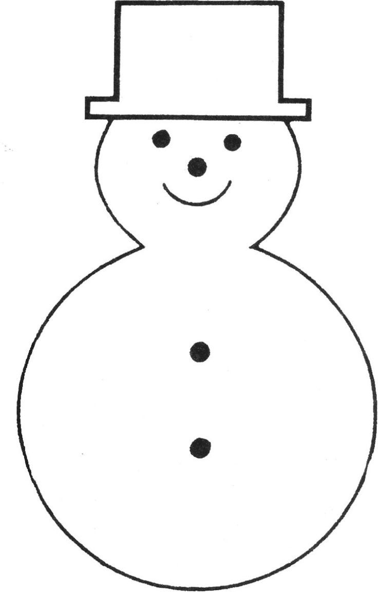 Free Printable Snowman Templates