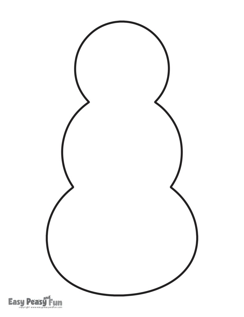 Free Printable Snowman Templates Easy Peasy And Fun
