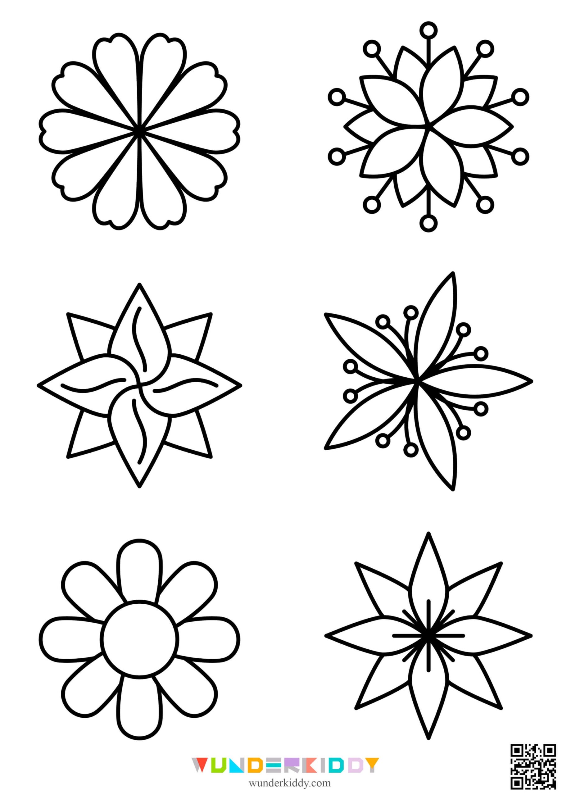 Free Printable Spring Flower Templates For Kids PDF