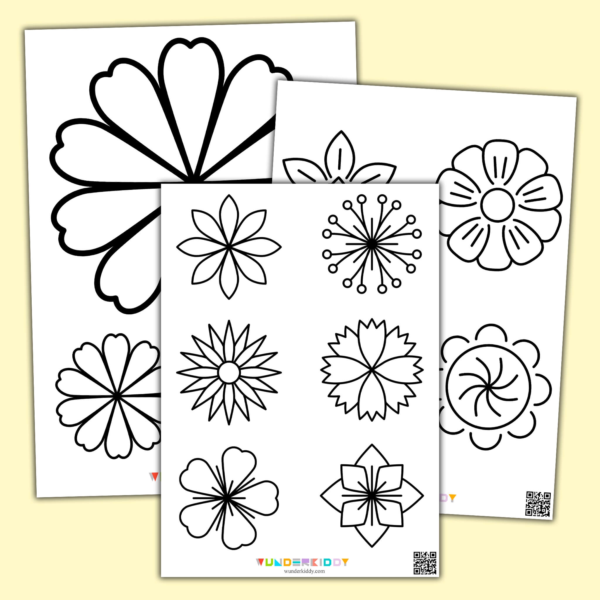 Free Printable Spring Flower Templates For Kids PDF
