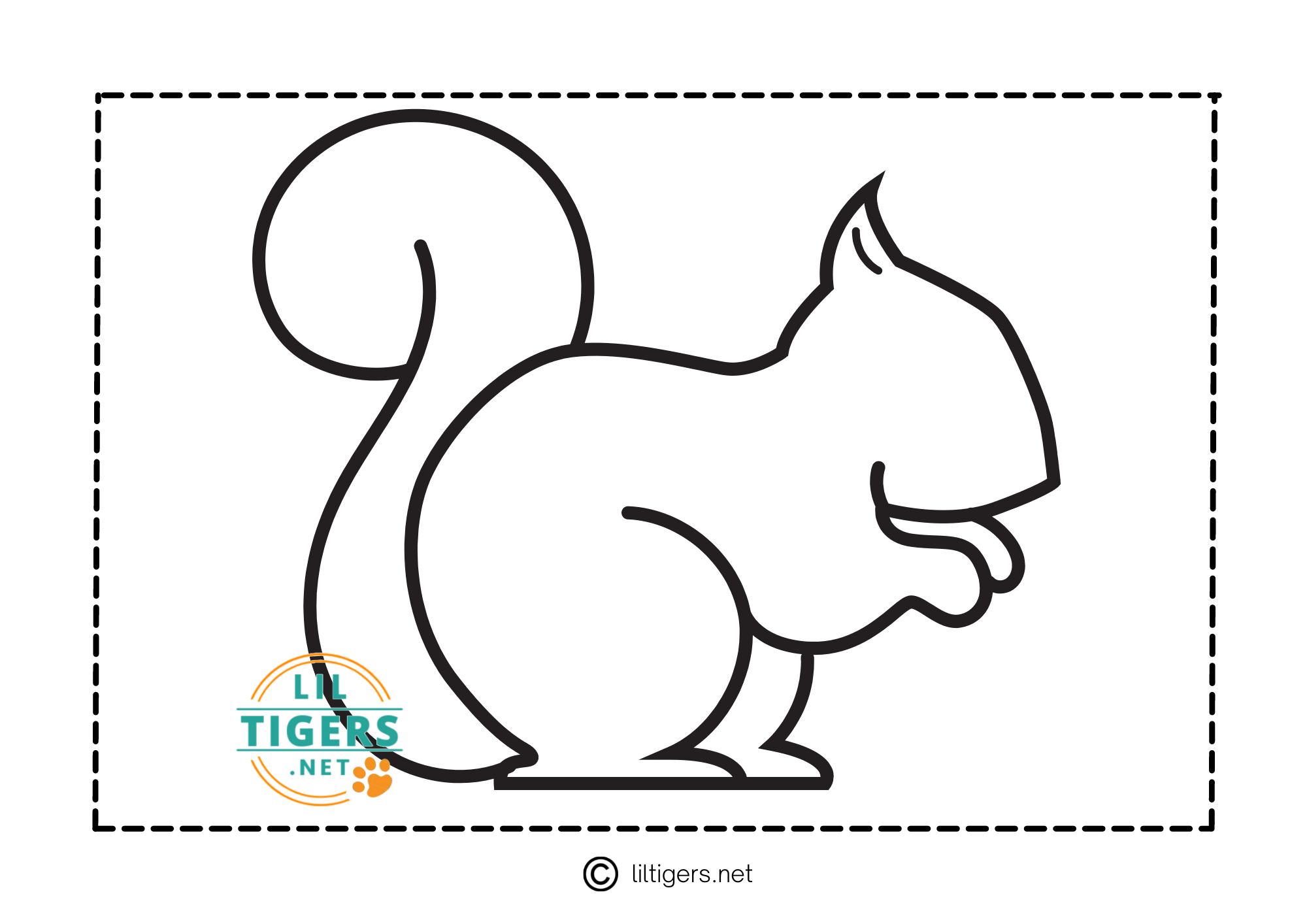 Free Printable Squirrel Templates Lil Tigers Templates Printable Free Squirrel Easter Bunny Decorations