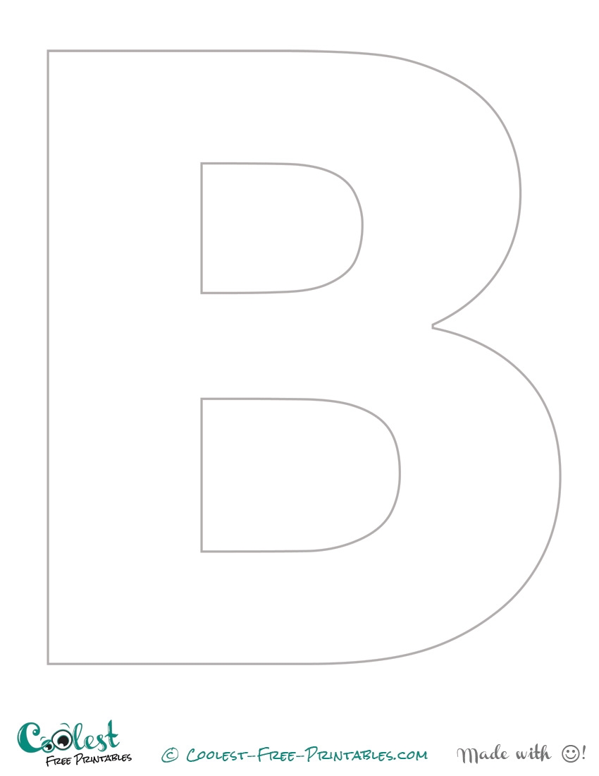 Printable Letter B Template