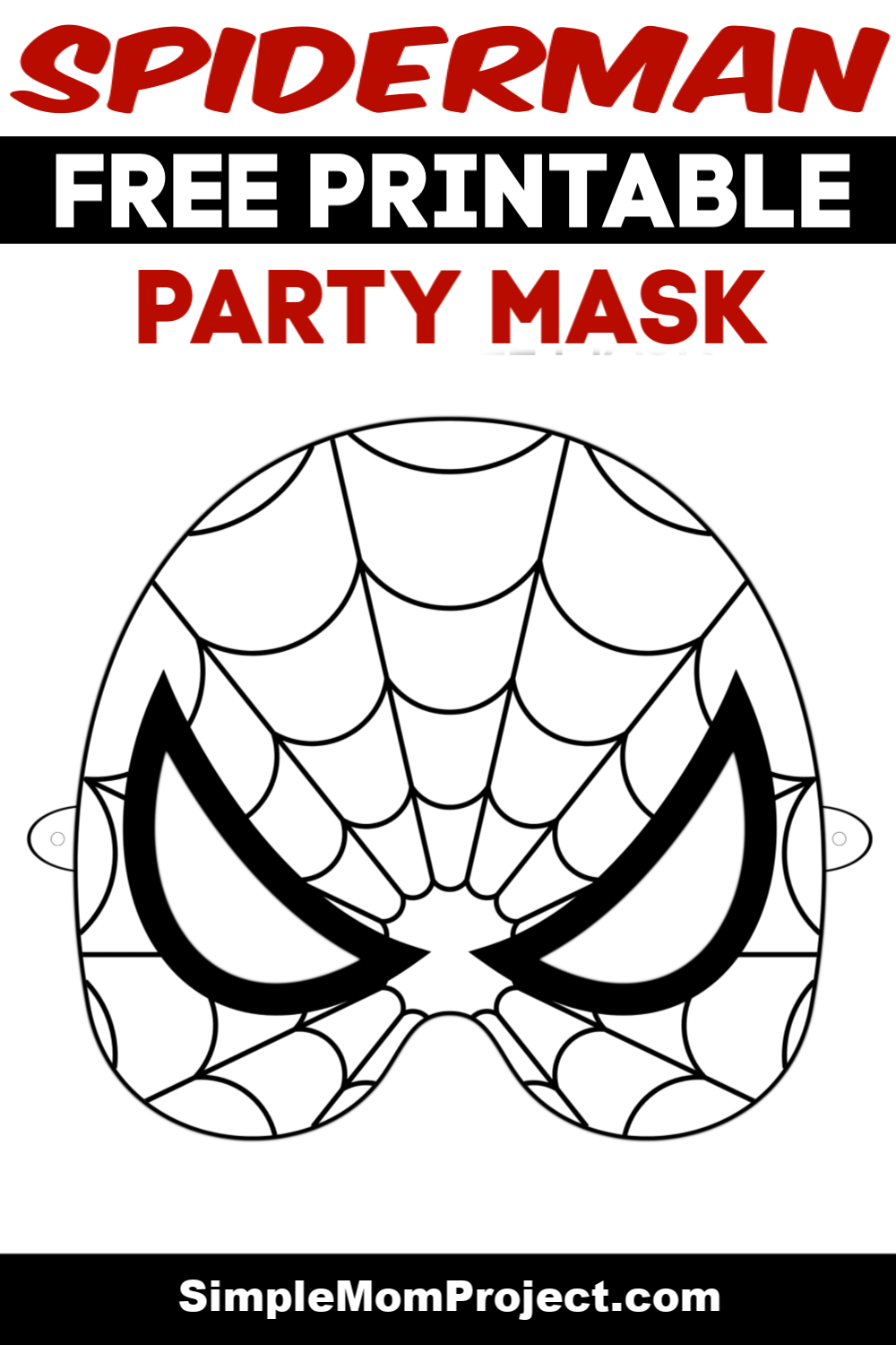 Free Printable Superhero Face Masks For Kids Spiderman Birthday Party Mask For Kids Face Masks For Kids