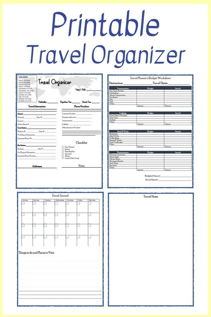 Free Printable Travel Planner Vacation Itinerary Template Travel Itinerary Template Vacation Planner Template