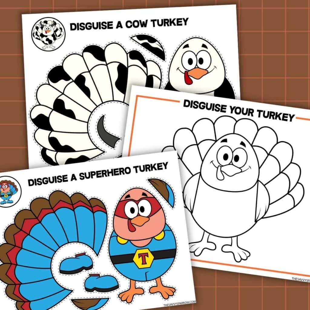 Disguise A Turkey Printable Template
