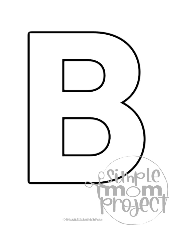 Letter B Template Free Printable