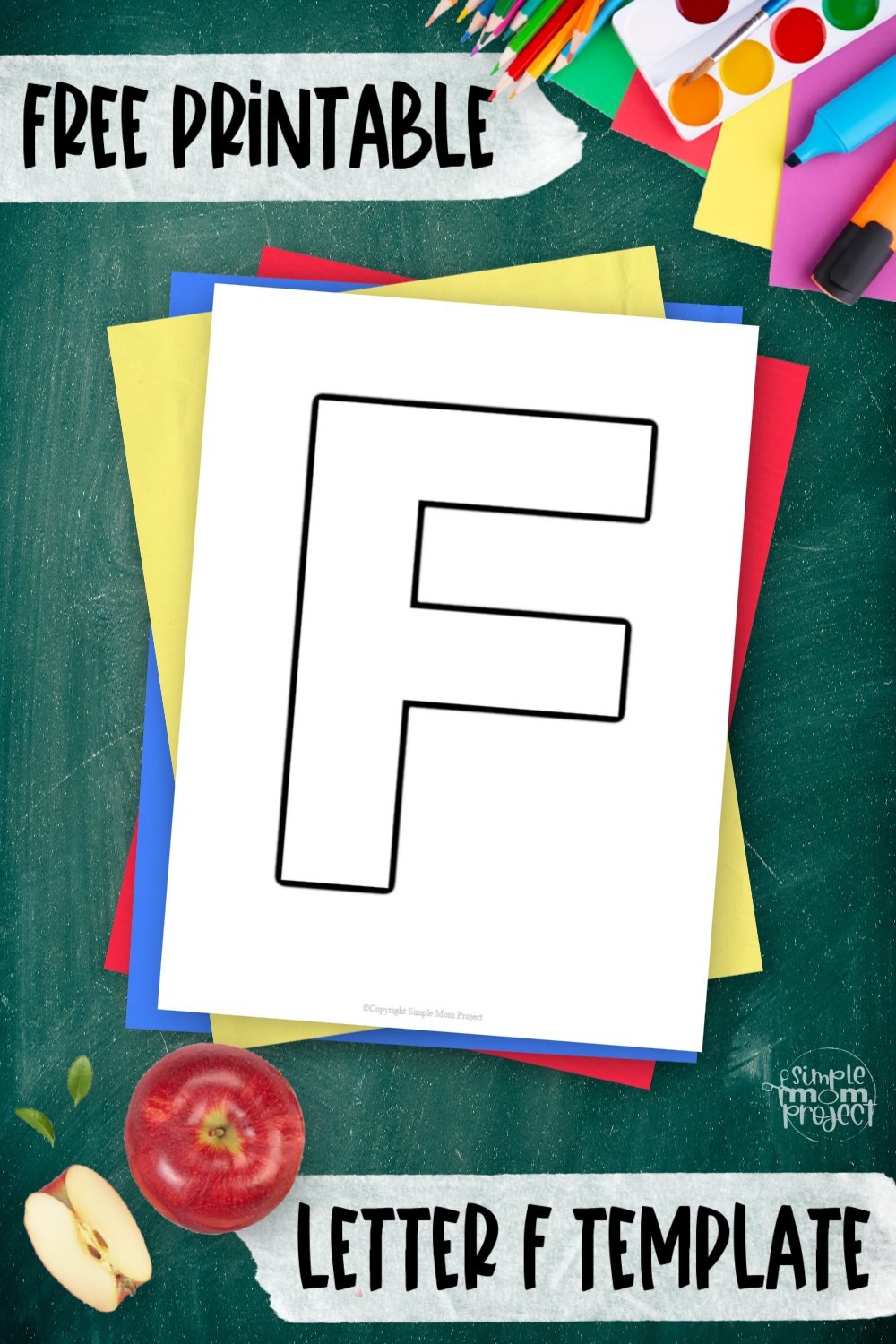 Letter F Template Printable