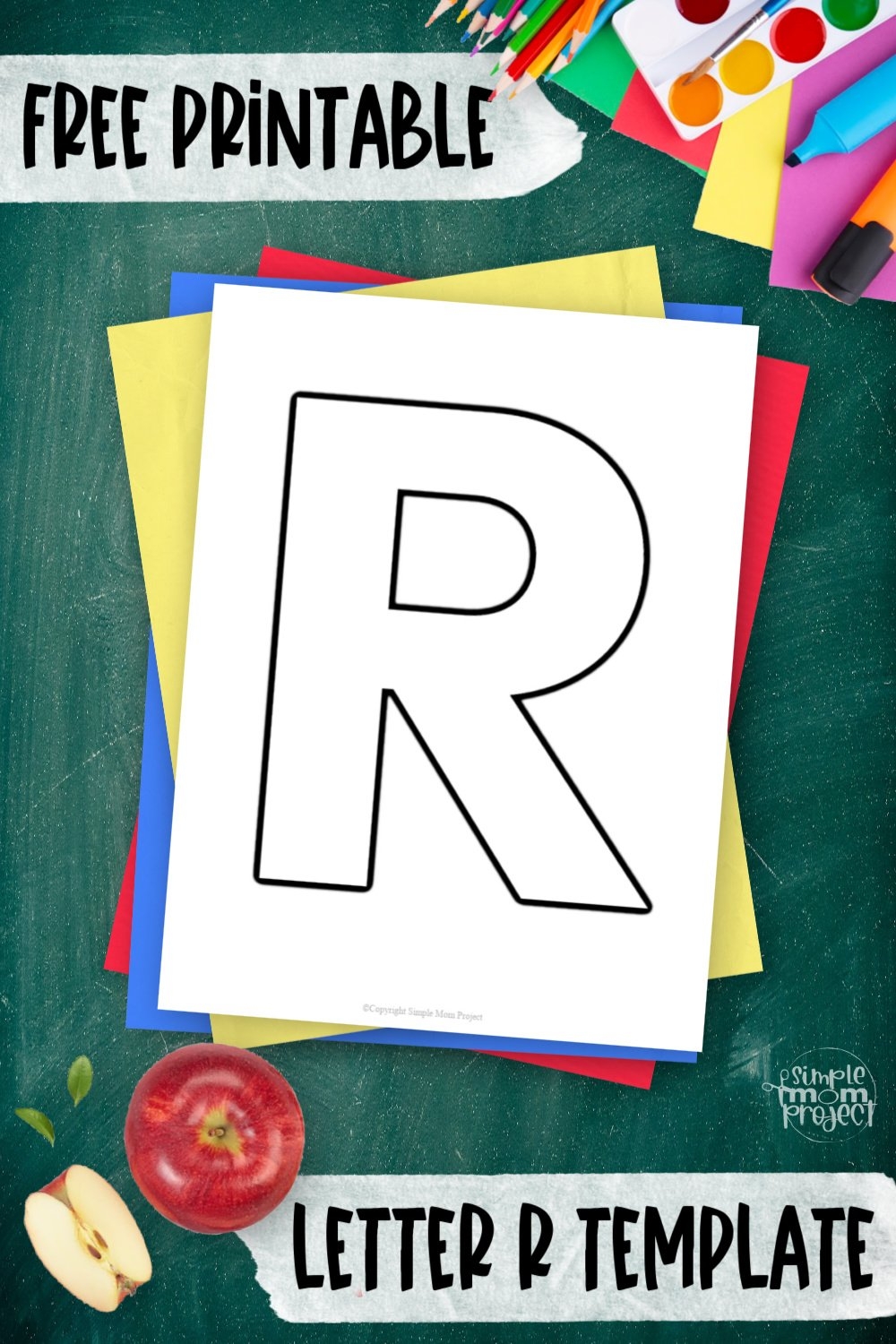 Letter R Template Printable