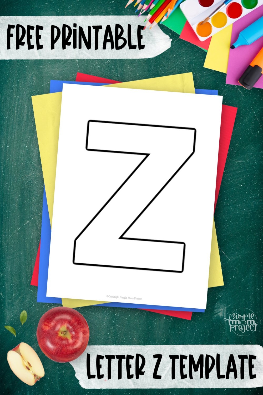 Letter Z Template Printable