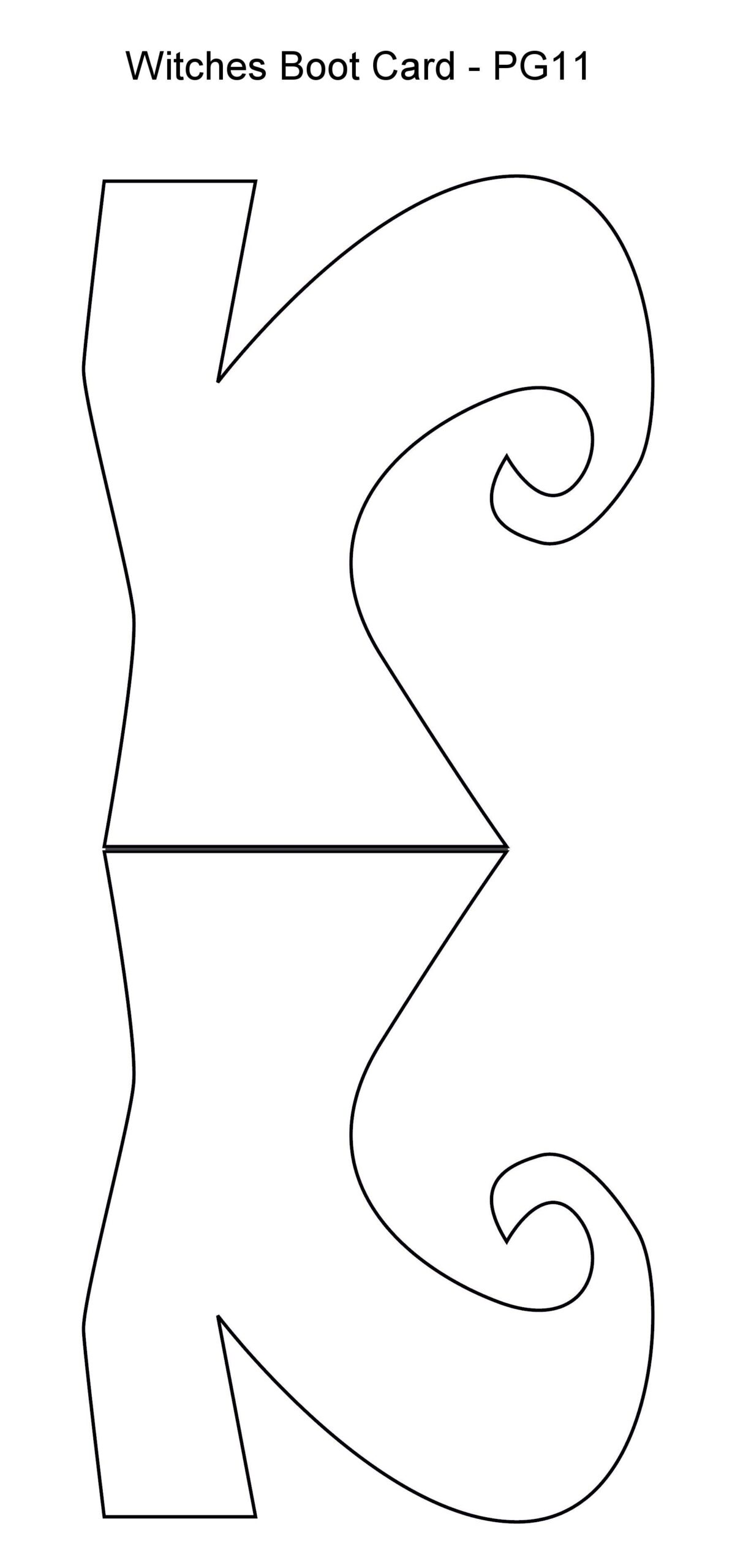 Free Printable Witch Shoe Template Printable Templates Free