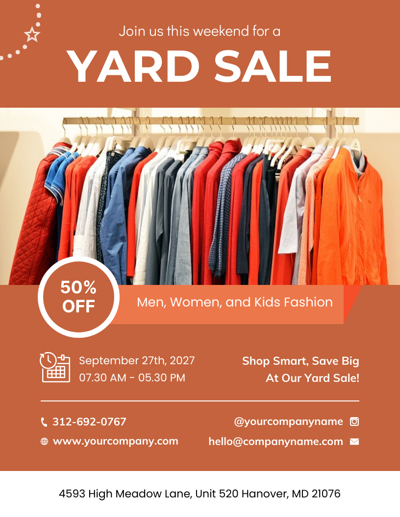 Free Printable Yard Sale Flyer Templates