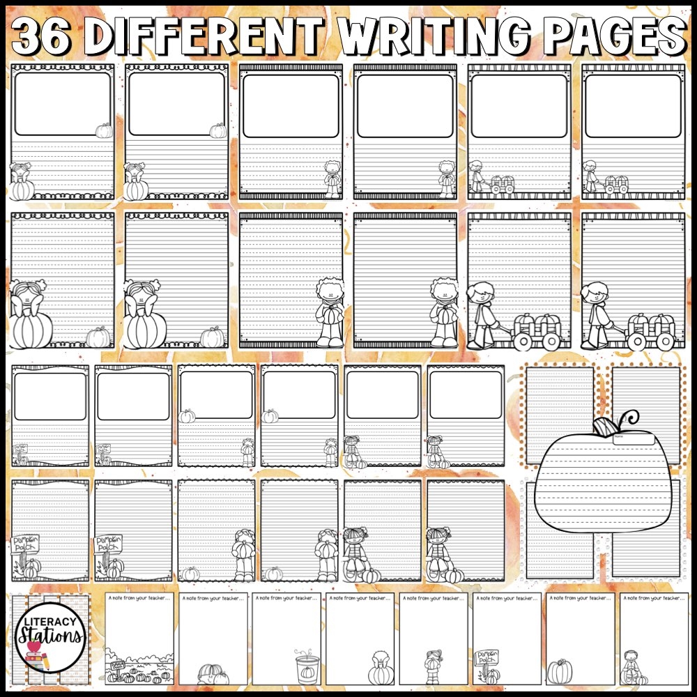 Pumpkin Writing Template Printable