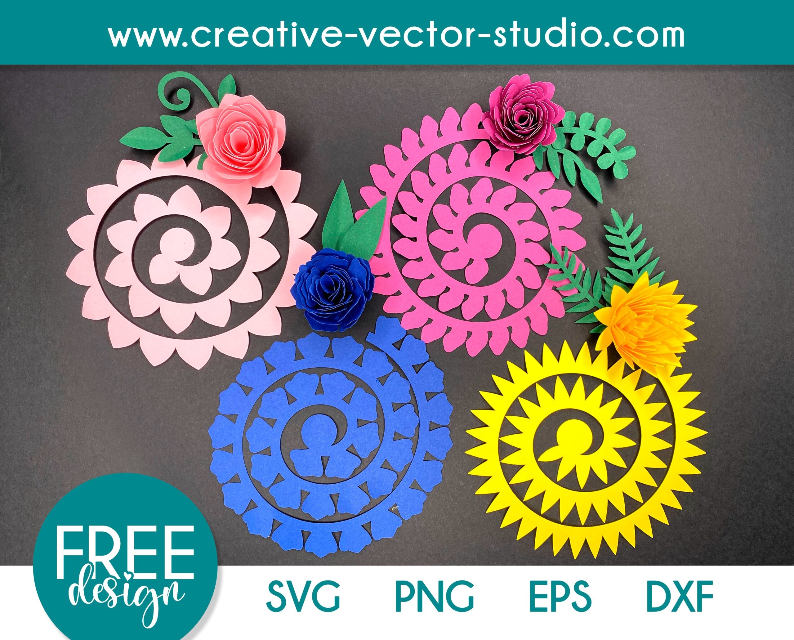 3D Flower Template Printable