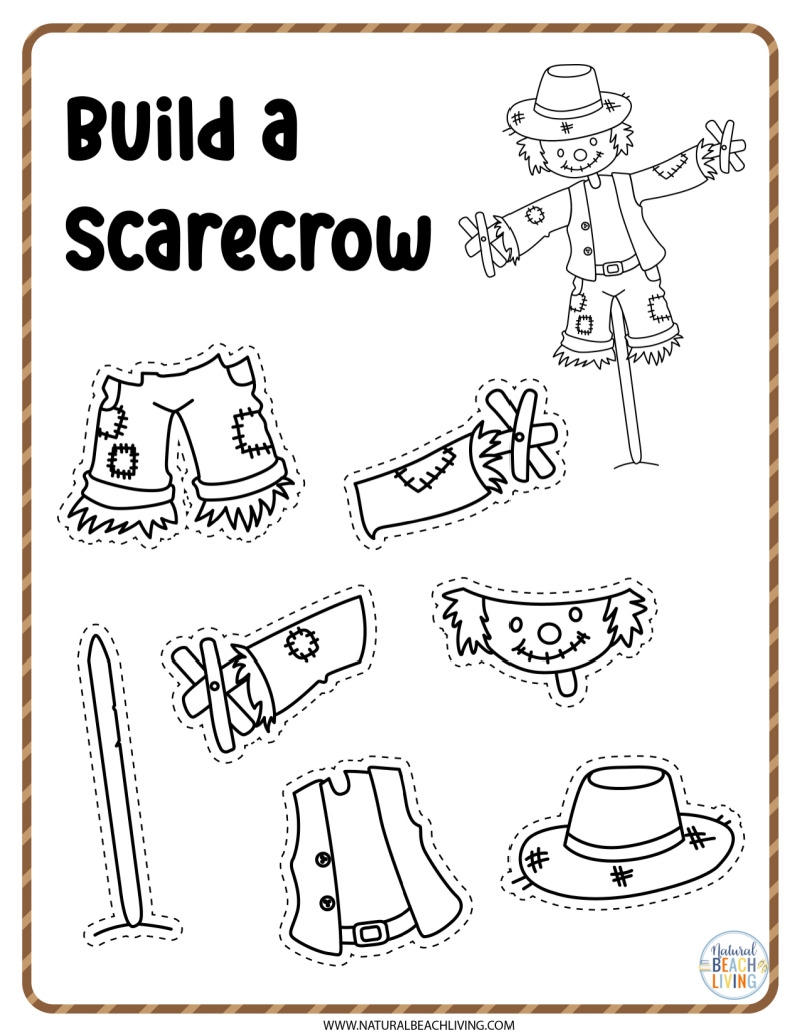 Free Scarecrow Template Printable