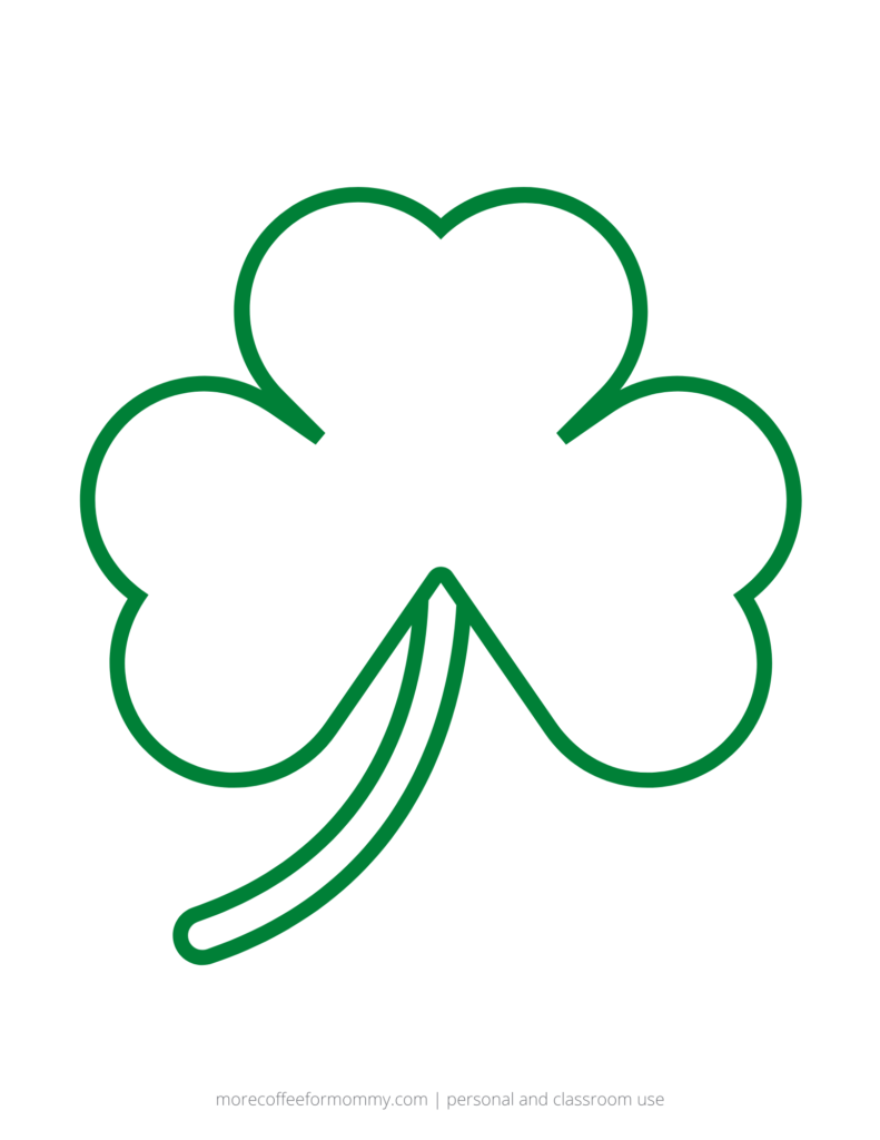 Free Printable Clover Template