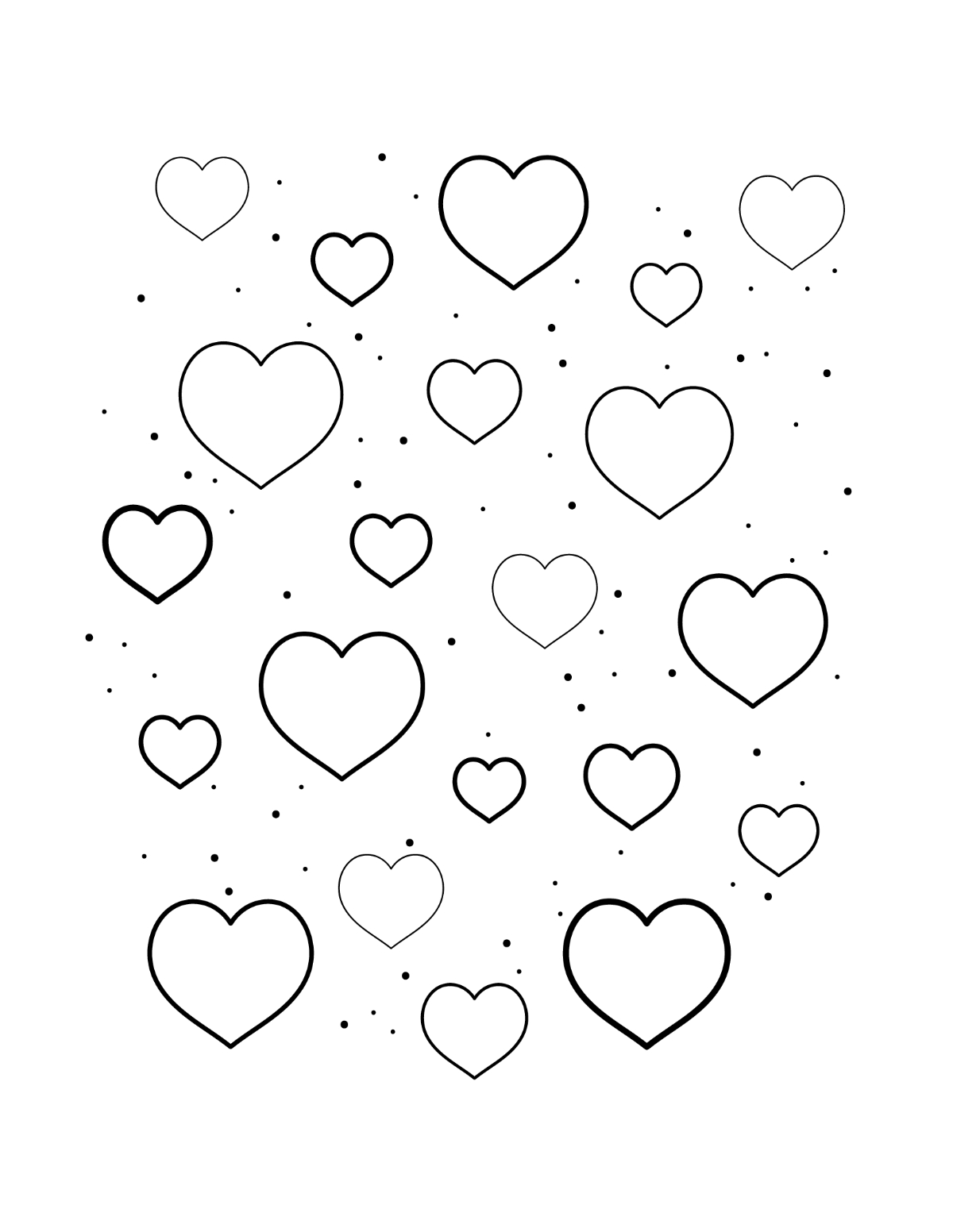 Small Printable Heart Template