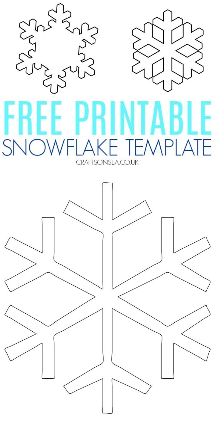 Printable Snowflake Template For Kindergarten