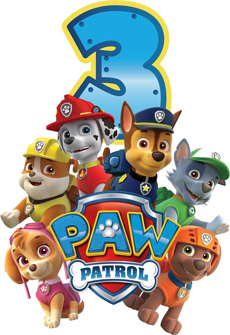 Printable Paw Patrol Birthday Shirt Template