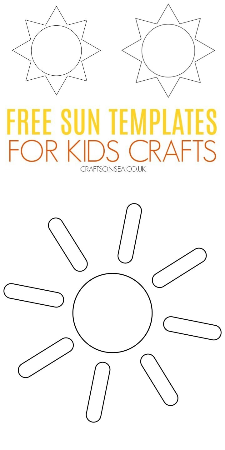 Free Sun Templates Printable PDF Sun Template Paper Template Free Templates Printable Free