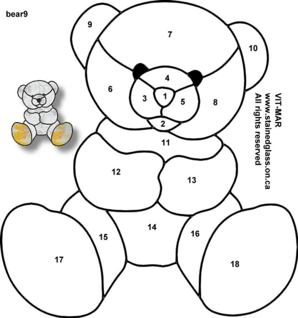 Printable Teddy Bear Template