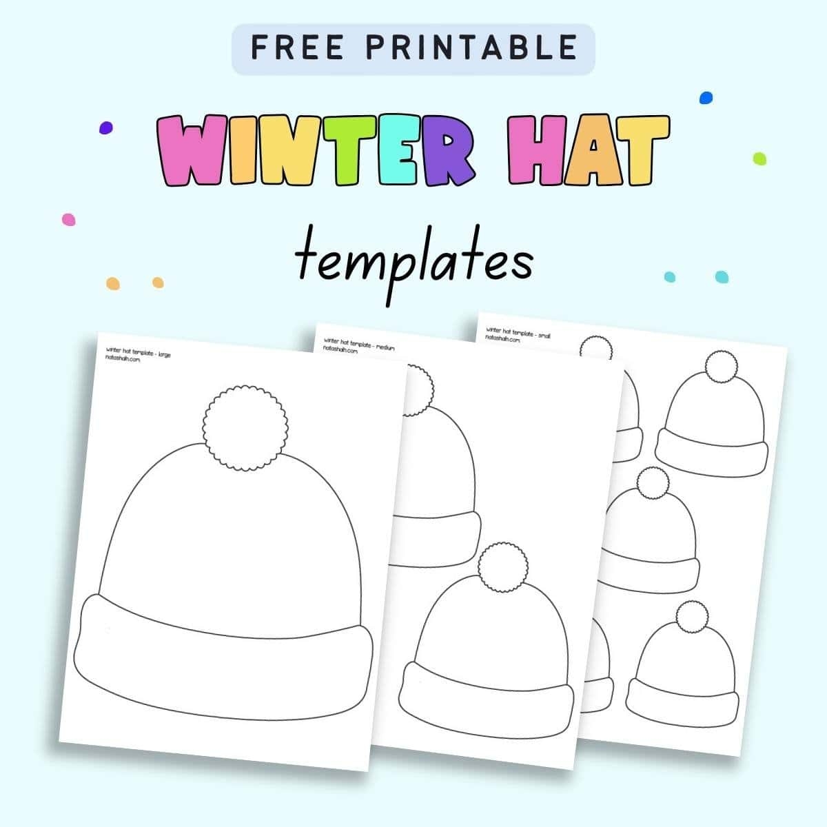 Printable Snow Hat Template