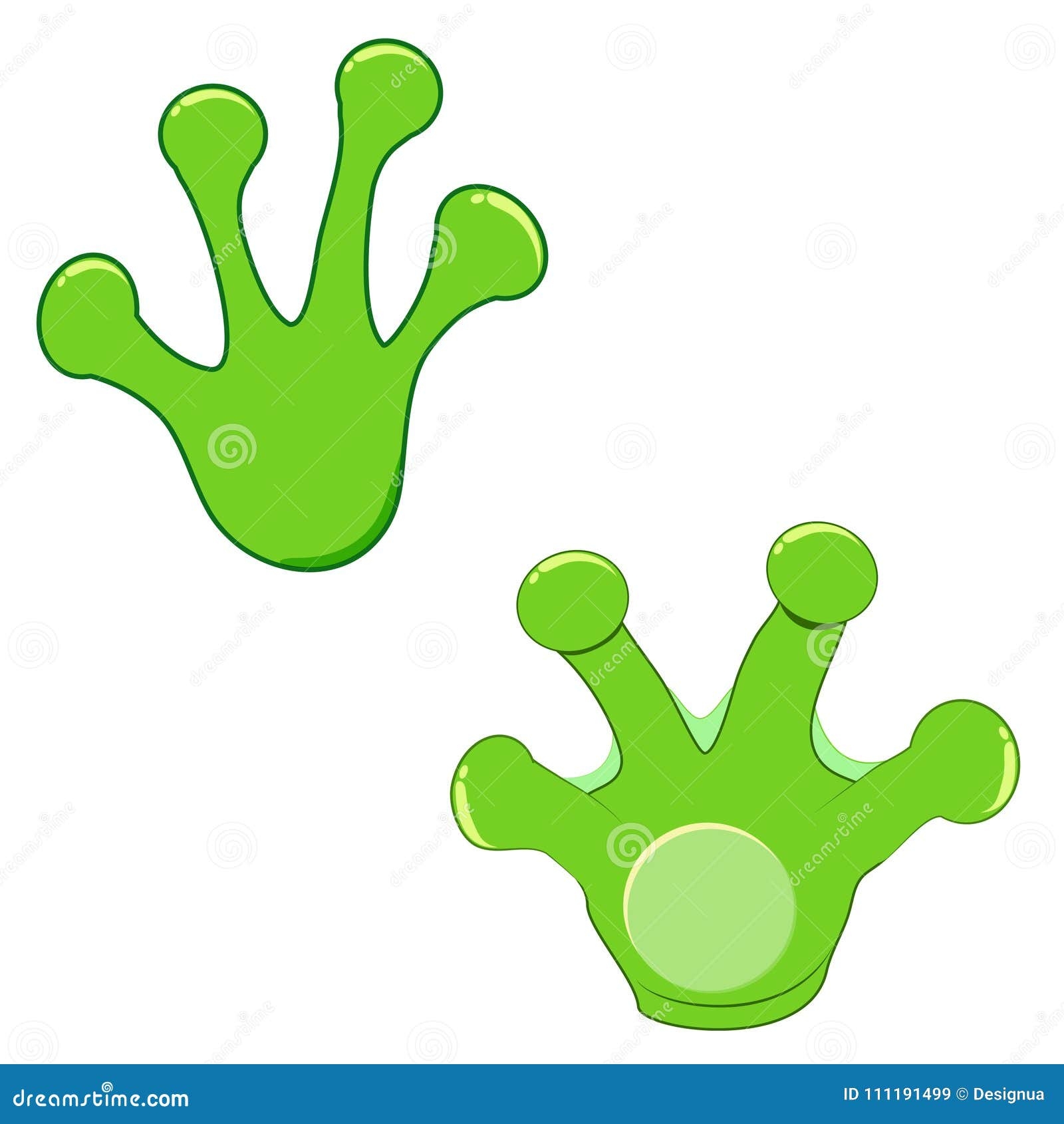 Printable Frog Feet Template