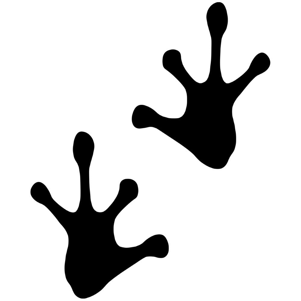 Frog Footprint Clip Art Decals Stickers Footprint
