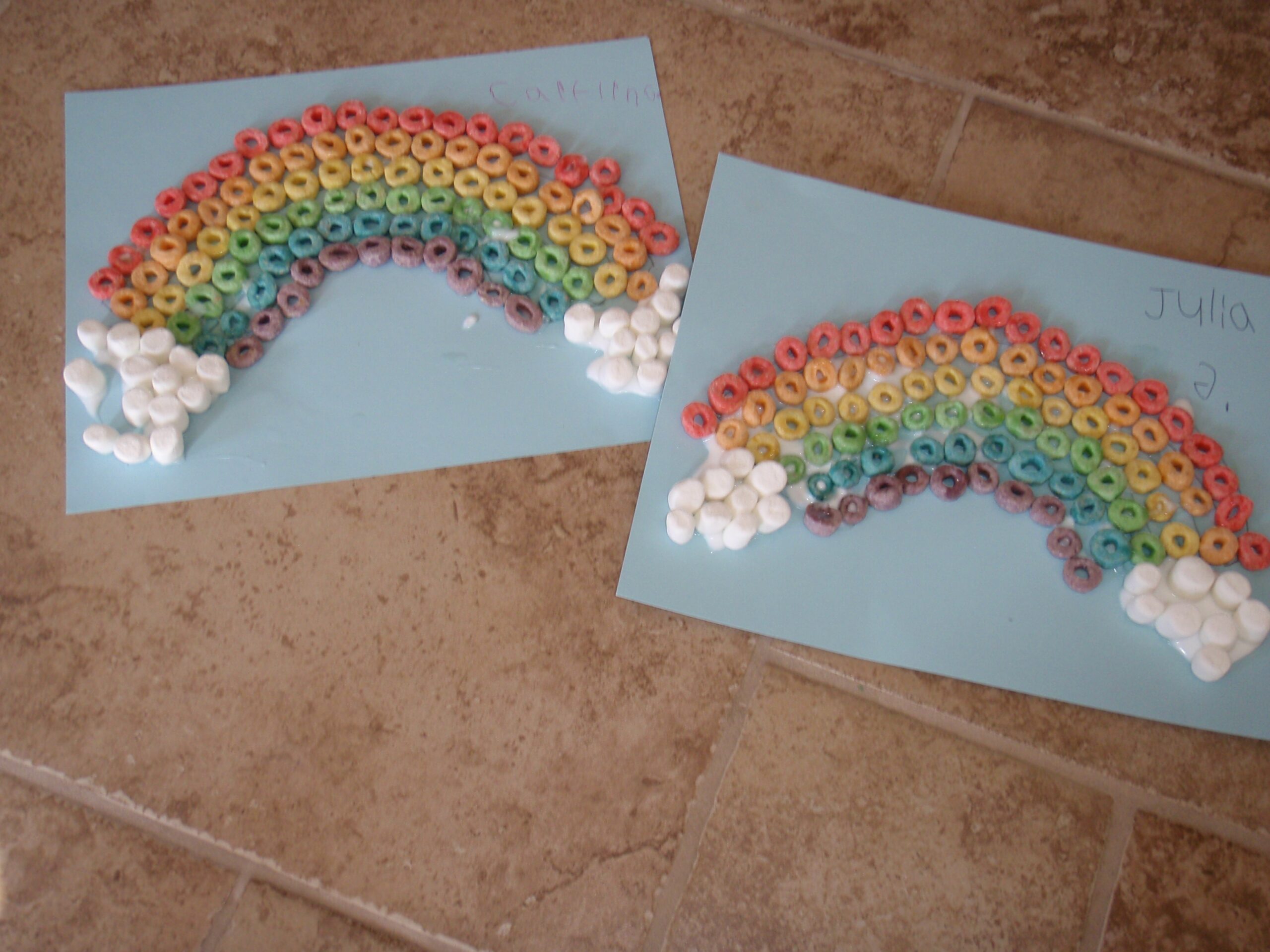 Fruit Loop Rainbow Printable Template
