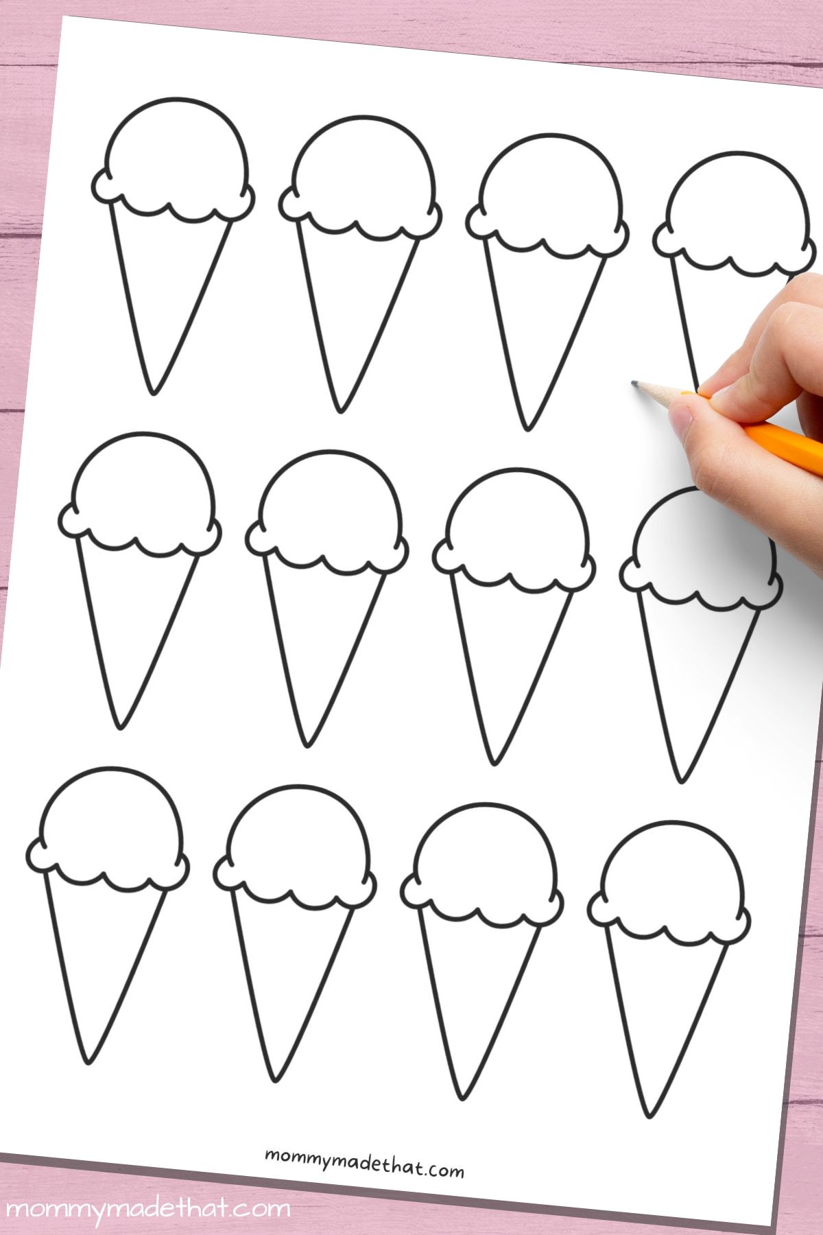 Fun Ice Cream Cone Templates For Crafts Coloring