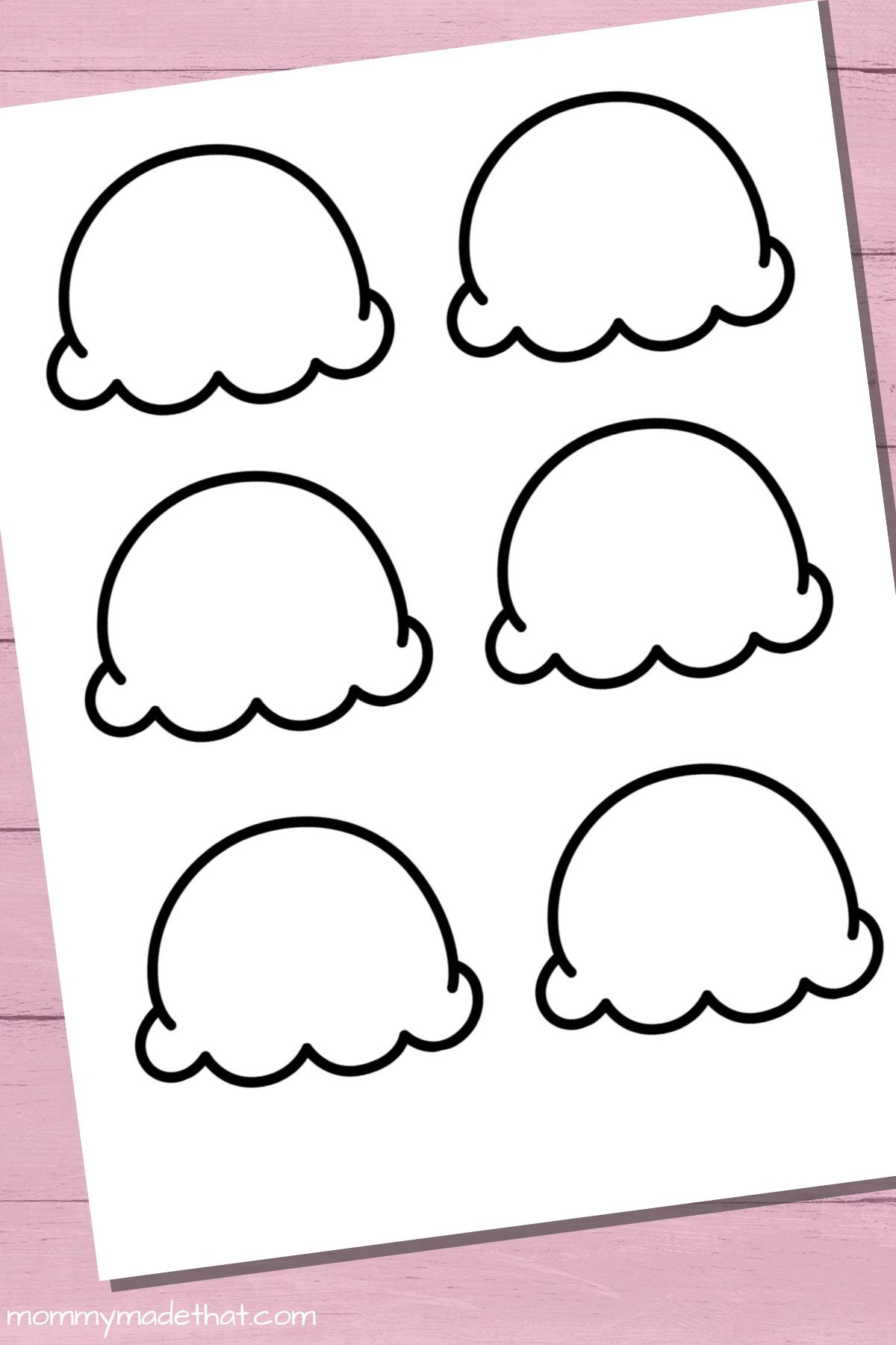 Fun Ice Cream Cone Templates For Crafts Coloring