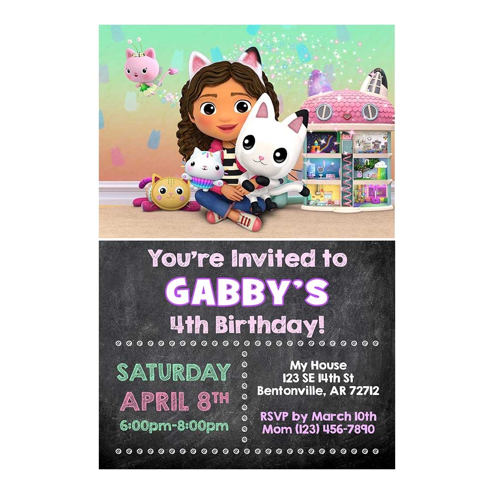 Gabby s Dollhouse Invitations General Prints