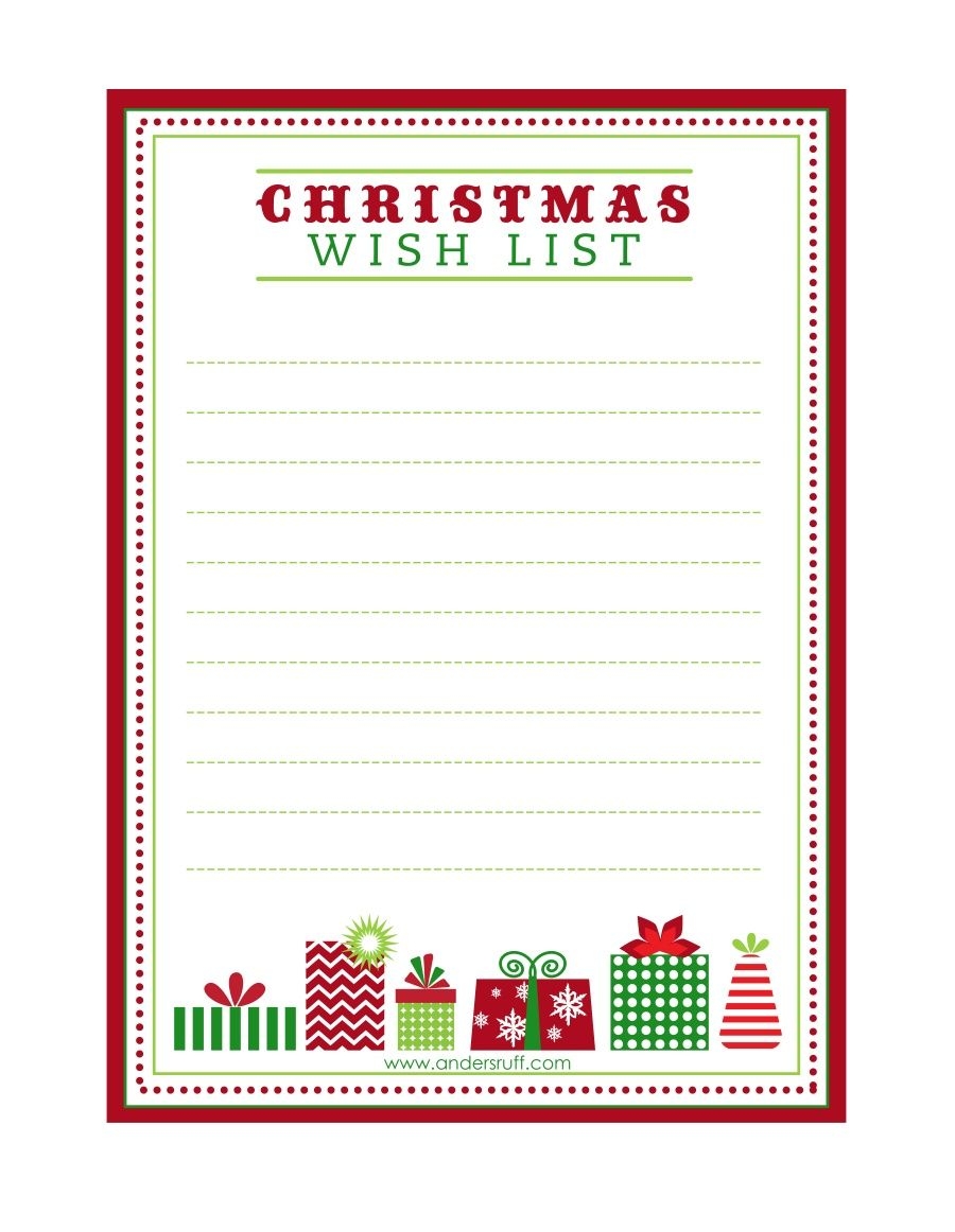 Get In The Christmas Spirit With Our FREE Printable Letter To Santa And Christmas Wish List